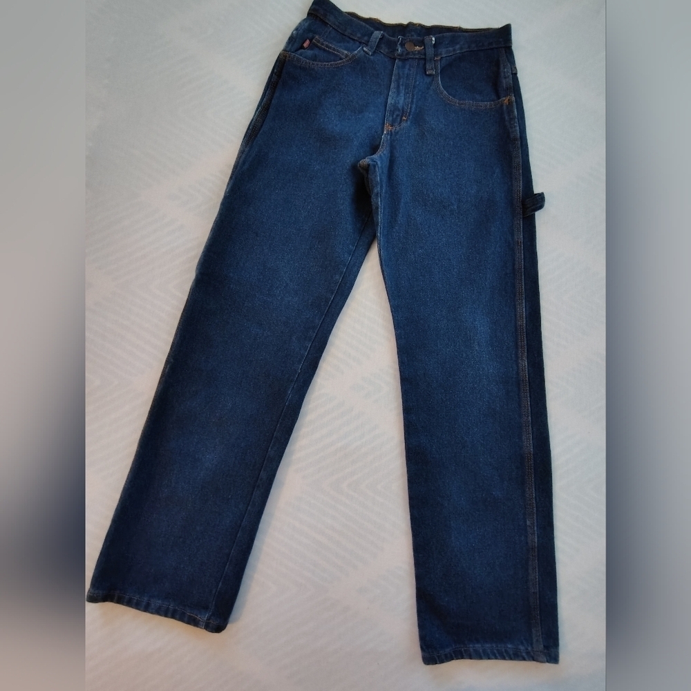 Red Kap Men's Loose Fit Carpenter  Blue Jeans Size 28 - 30